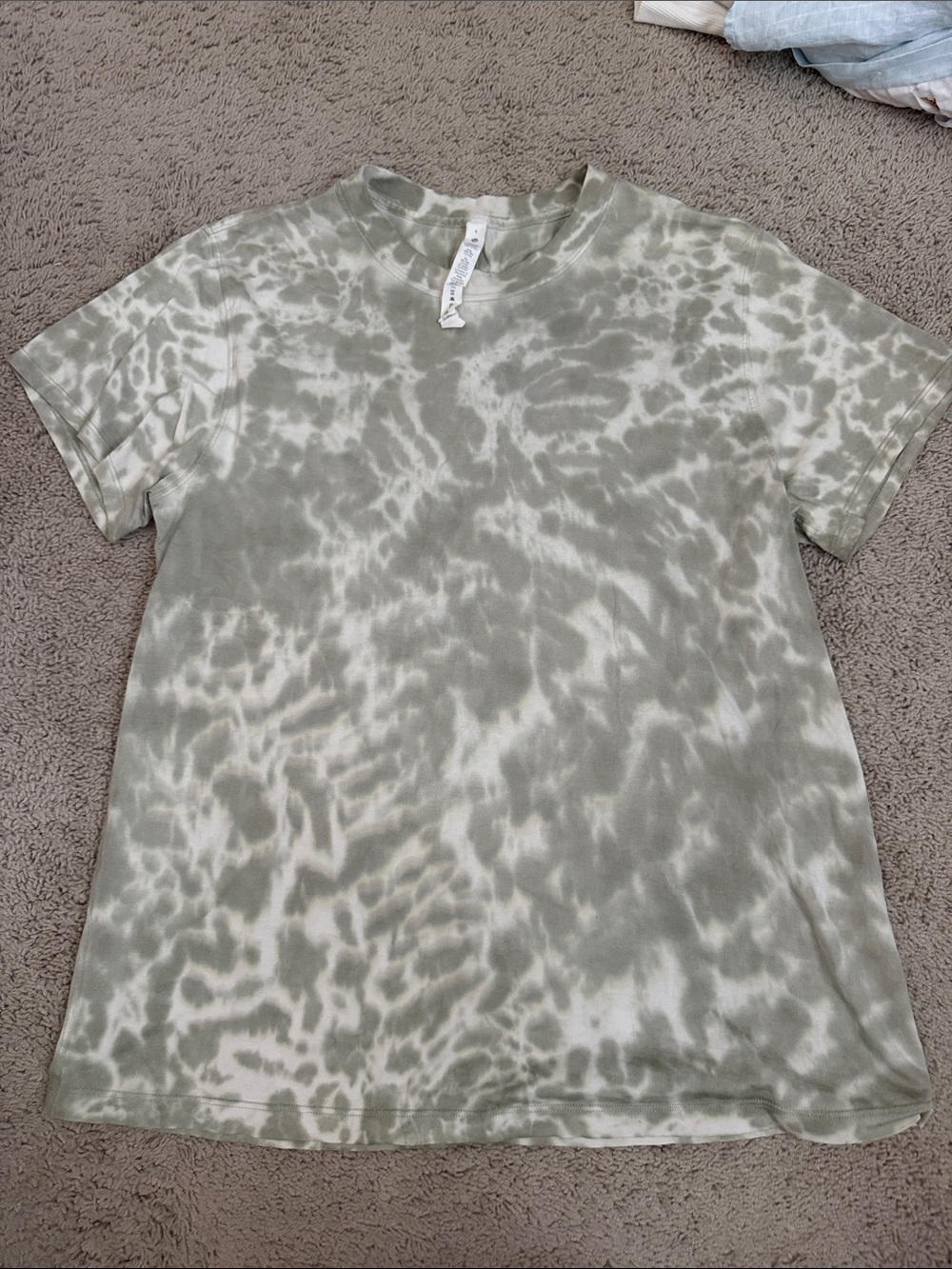 Lululemon-All yours Tie-Dye Short Sleeve Tee - Sage/White